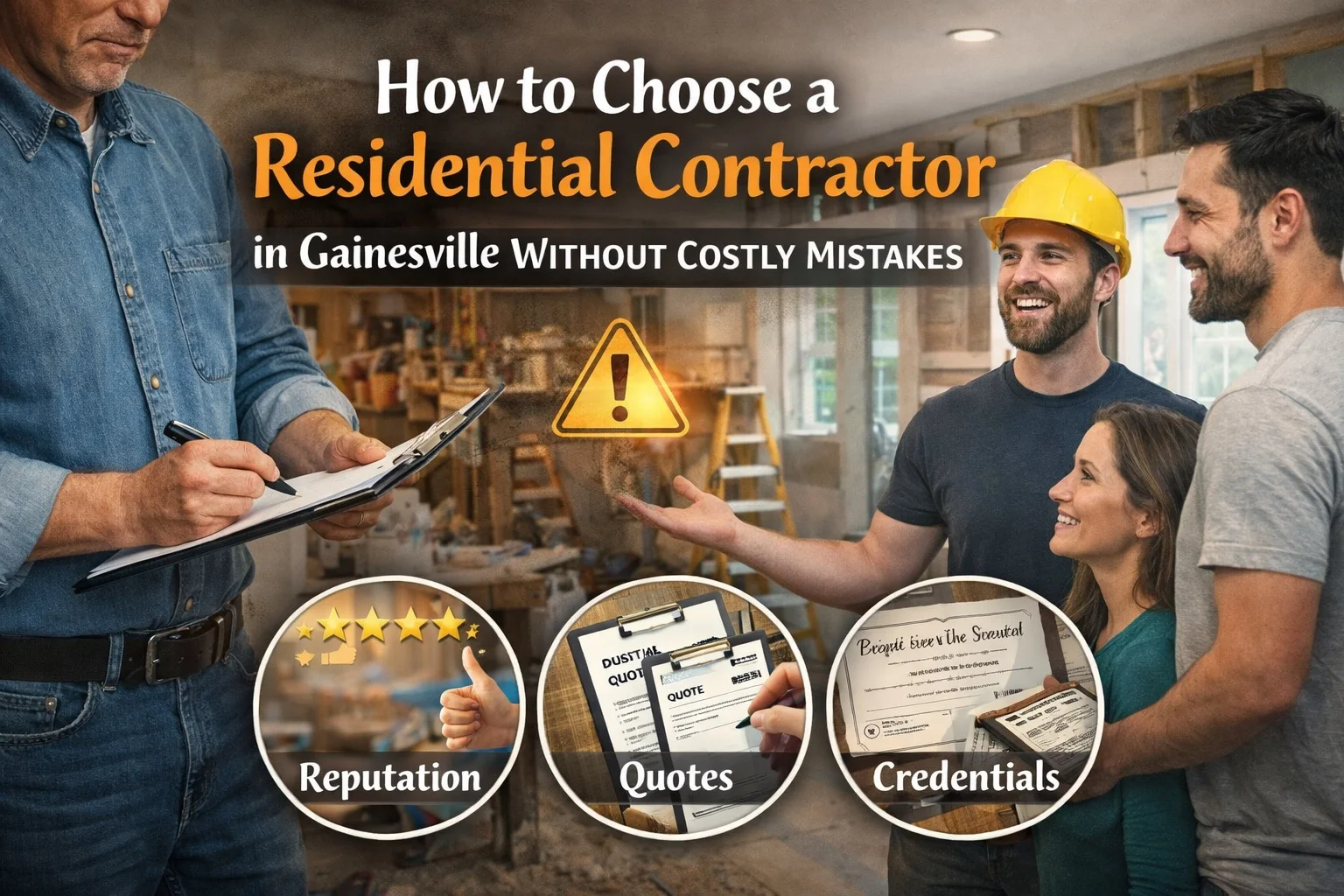 How to Choose a Residential Contractor in Gainesville Without Costly Mistakes