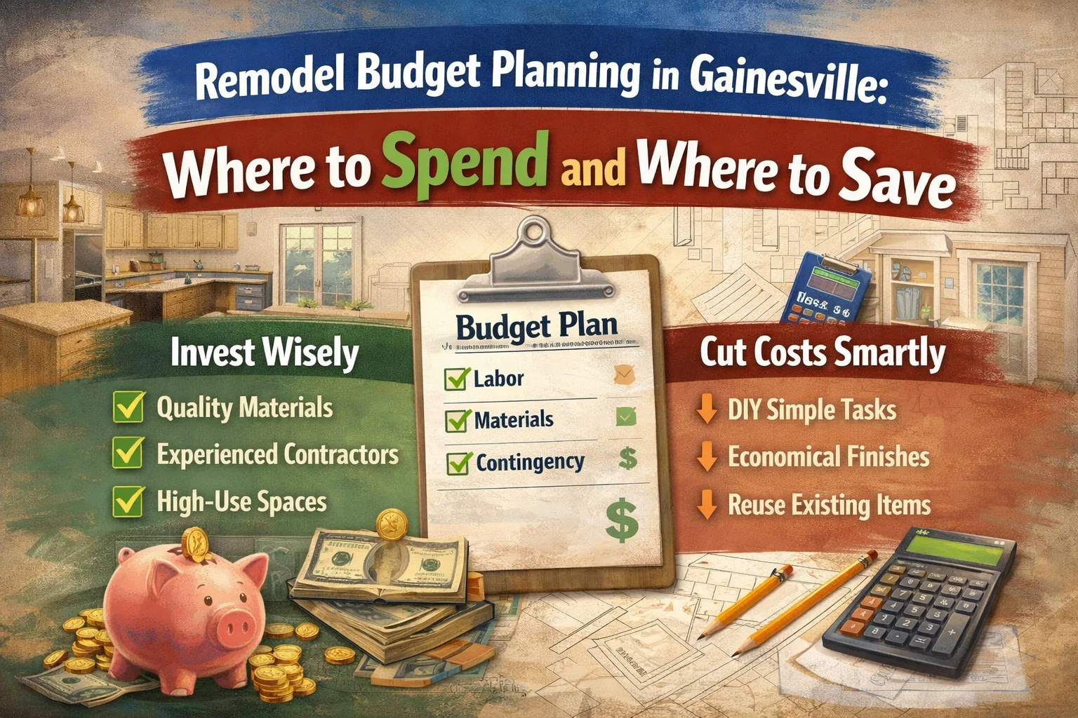 Remodel Budget Planning in Gainesville: Where to Spend and Where to Save